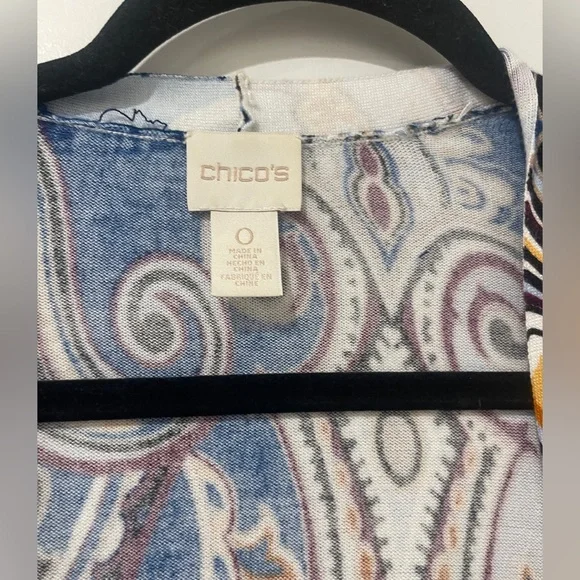 EUC Chico’s beautiful baroque cardigan - Picture 4 of 5